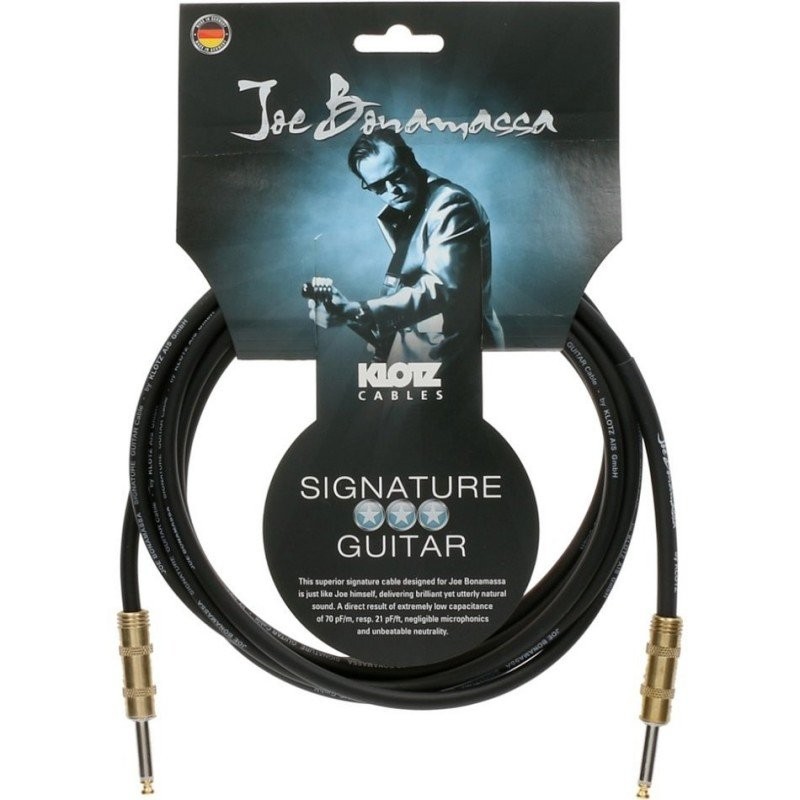 Klotz JBPP060 Joe Bonamassa kabel gitarowy 6m - 1 - Kable gitarowe - Klotz JBNPP060 to profesjonalny kabel gitarowy zaprojektowa