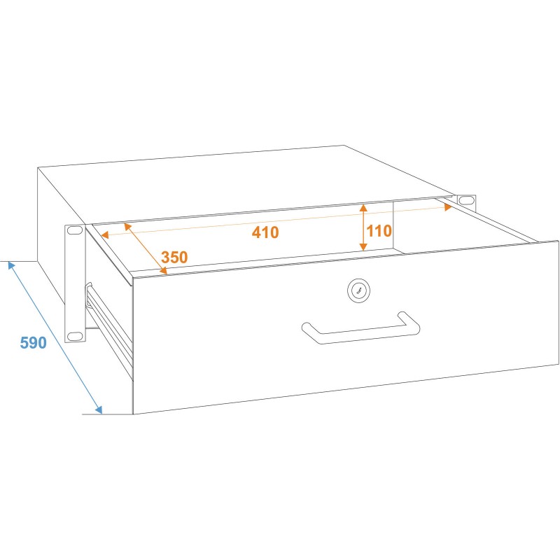 OMNITRONIC Rack Drawer with lock 3U - szuflada rack - 4 - Racki, cases - OMNITRONIC Rack Drawer with lock 3U - szuflada rack - 4 - Racki, cases -