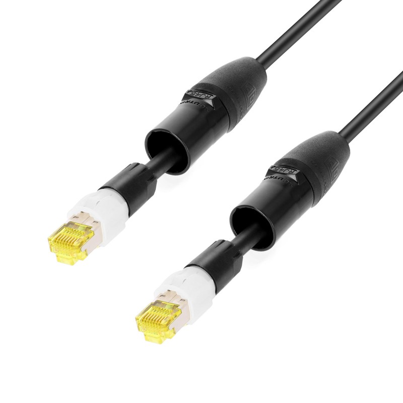 Adam Hall Cables 5 STAR ECON CAT6 RR 10m - Kabel sieciowy Cat.6a (S/FTP) Neutrik etherCON 10 m