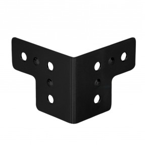 Adam Hall Hardware 4044 BLK - Narożnik L 6-otworowy 40 × 50 mm