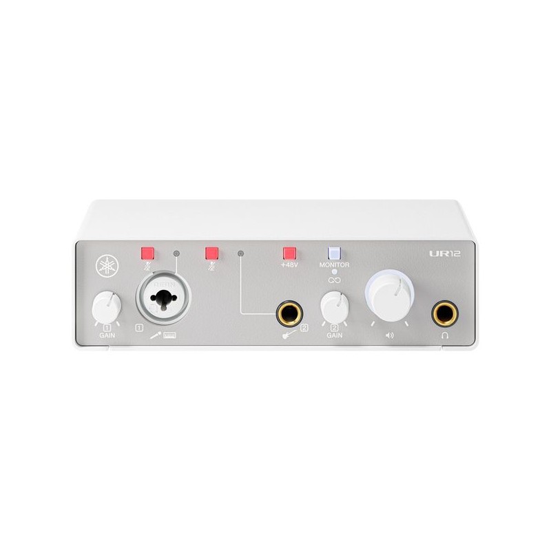 Yamaha UR12 MK3 White Interfejs audio - 1 - Interfejsy audio - UR12 MK3 White firmy Yamaha to lekki i poręczny interfejs Audio/U Yamaha UR12 MK3 White Interfejs audio - 1 - Interfejsy audio - UR12 MK3 White firmy Yamaha to lekki i poręczny interfejs Audio/U