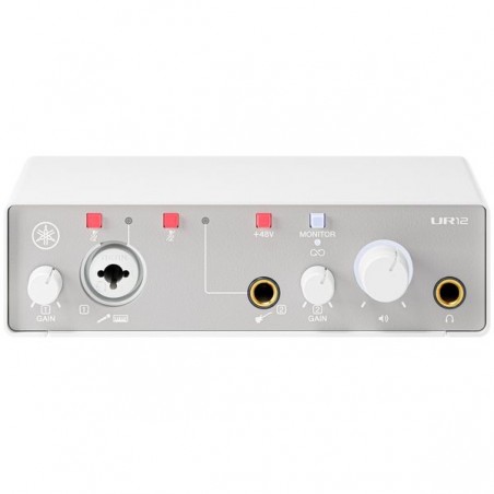 Yamaha UR12 MK3 White Interfejs audio - 1 - Interfejsy audio - UR12 MK3 White firmy Yamaha to lekki i poręczny interfejs Audio/U