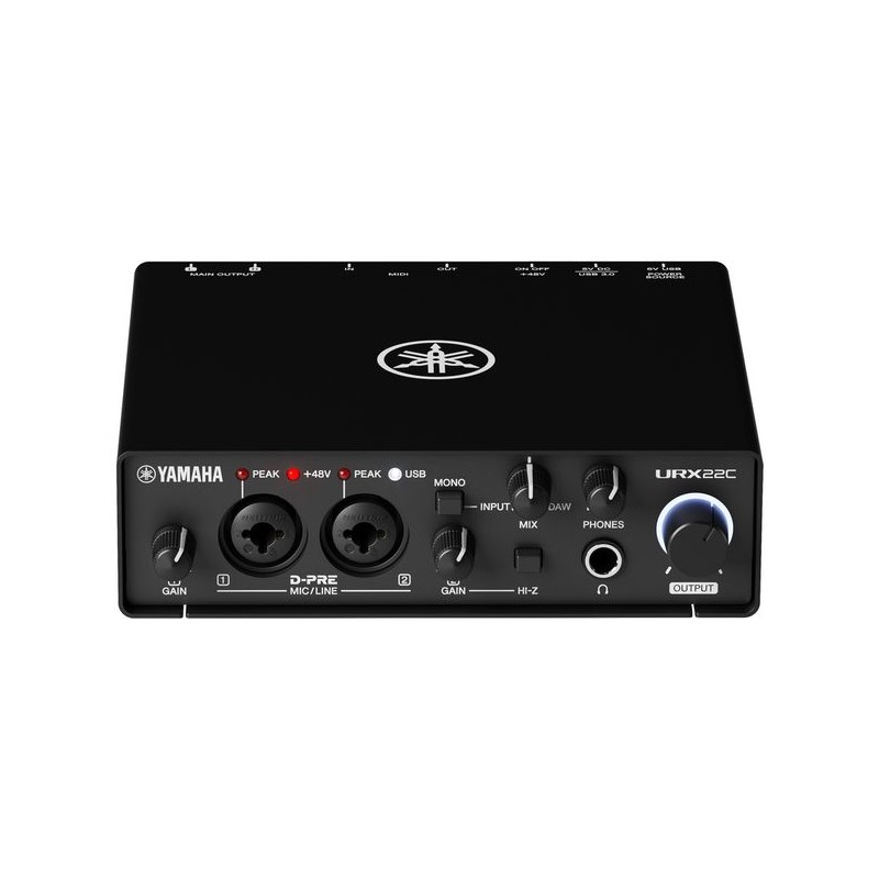 Yamaha URX22C Interfejs audio - 1 - Interfejsy audio - nterfejs audio/MIDI USB-C z 2 wejściami/2 wyjściami i obsługą 32-bit/192  Yamaha URX22C Interfejs audio - 1 - Interfejsy audio - nterfejs audio/MIDI USB-C z 2 wejściami/2 wyjściami i obsługą 32-bit/192