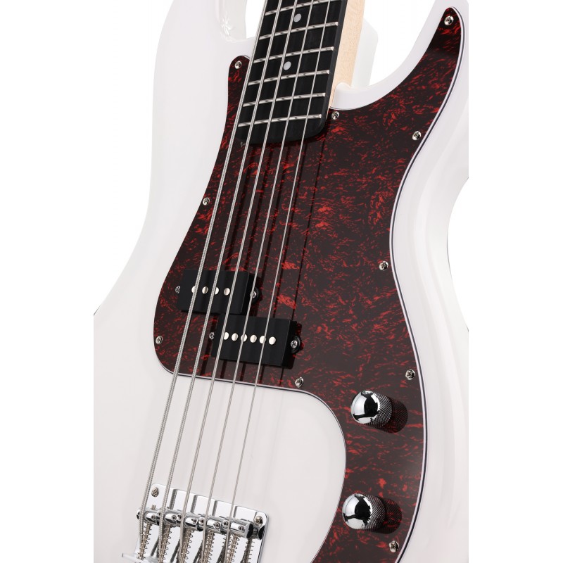Arrow Session Bass 5 Bleached Bone White Rosewood/T-shell - Gitara basowa