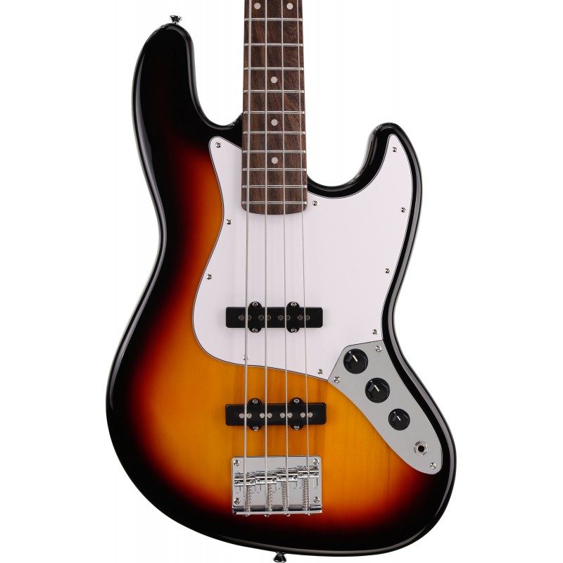 Arrow Louisiana 4 Bass Tobacco Burst Rosewood/White - Gitara basowa