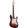 Arrow Tonecaster ST 111 Tobacco Burst Rosewood/White - Gitara elektryczna