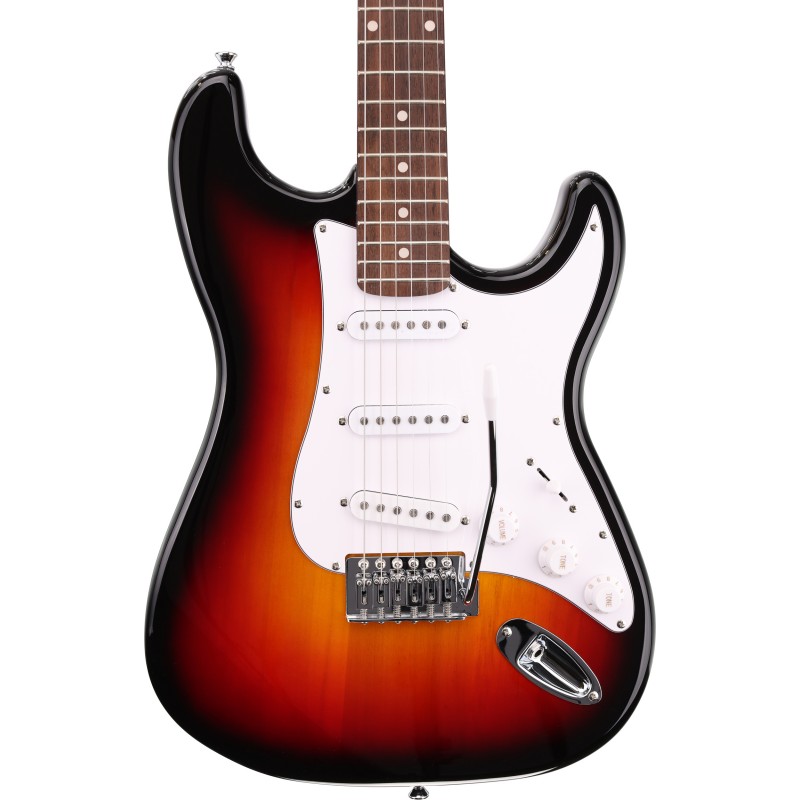 Arrow Tonecaster ST 111 Tobacco Burst Rosewood/White - Gitara elektryczna