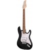 Arrow Tonecaster ST 211 Abyss Black Rosewood/White - Gitara elektryczna