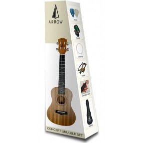 Arrow MH10 Sapele Set - Ukulele koncerowe z zestawem akcesoriów