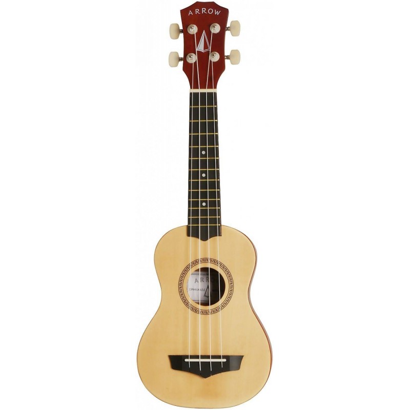 Arrow PB10 NA Soprano Natural Bright Top - Ukulele sopranowe z pokrowcem
