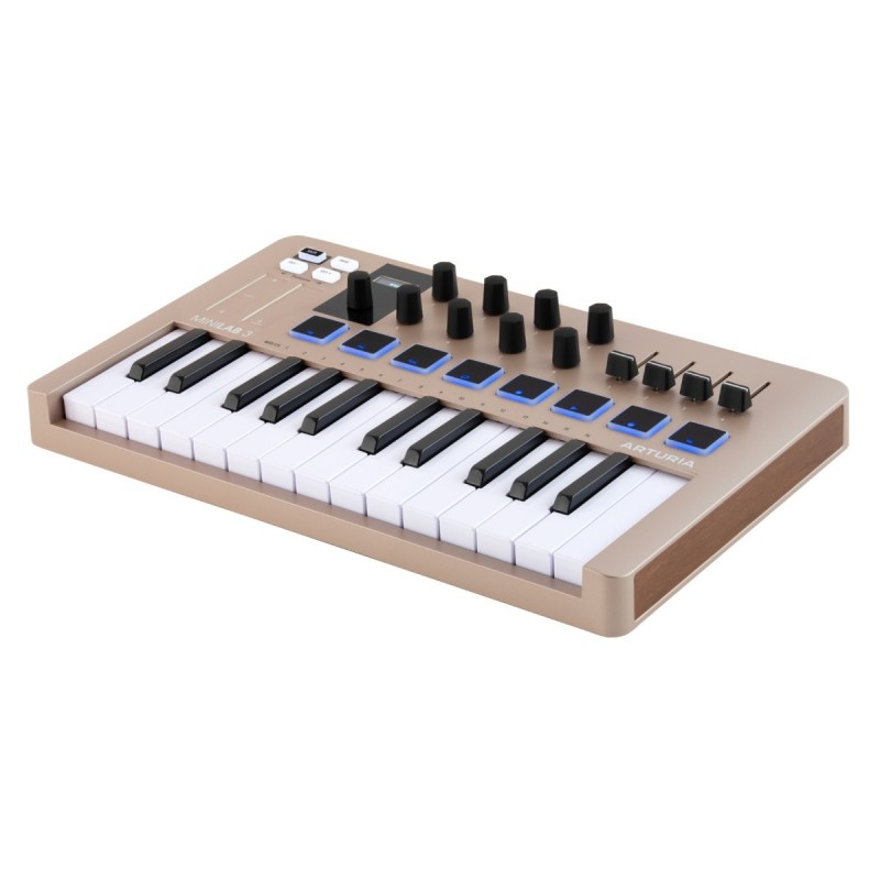 Arturia MiniLab 3 Champagne - kontroler MIDI - 3 - Klawiatury, Kontrolery MIDI - Arturia  MiniLab 3 Mint to kompaktowy kontroler Arturia MiniLab 3 Champagne - kontroler MIDI - 3 - Klawiatury, Kontrolery MIDI - Arturia  MiniLab 3 Mint to kompaktowy kontroler
