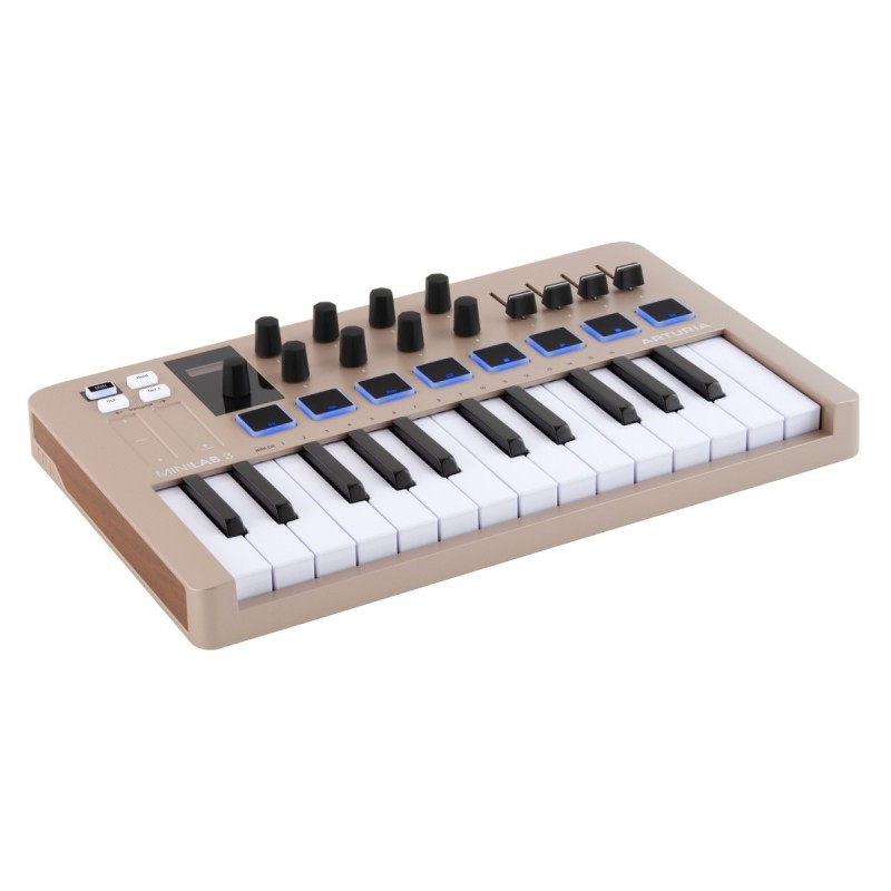 Arturia MiniLab 3 Champagne - kontroler MIDI - 4 - Klawiatury, Kontrolery MIDI - Arturia  MiniLab 3 Mint to kompaktowy kontroler Arturia MiniLab 3 Champagne - kontroler MIDI - 4 - Klawiatury, Kontrolery MIDI - Arturia  MiniLab 3 Mint to kompaktowy kontroler
