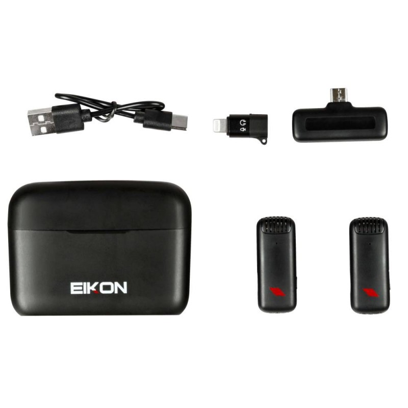 Eikon TWINSTREAM system bezprzewodowy dla twórców cyfrowych - 1 - Zestawy bezprzewodowe - System dwóch bezprzewodowych mikrofonó Eikon TWINSTREAM system bezprzewodowy dla twórców cyfrowych - 1 - Zestawy bezprzewodowe - System dwóch bezprzewodowych mikrofonó