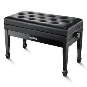 DONNER EC7164 Duet Adjustable Height Two Seater Ława do pianina na dwie osoby - 1 - Siedziska, Ławy - 