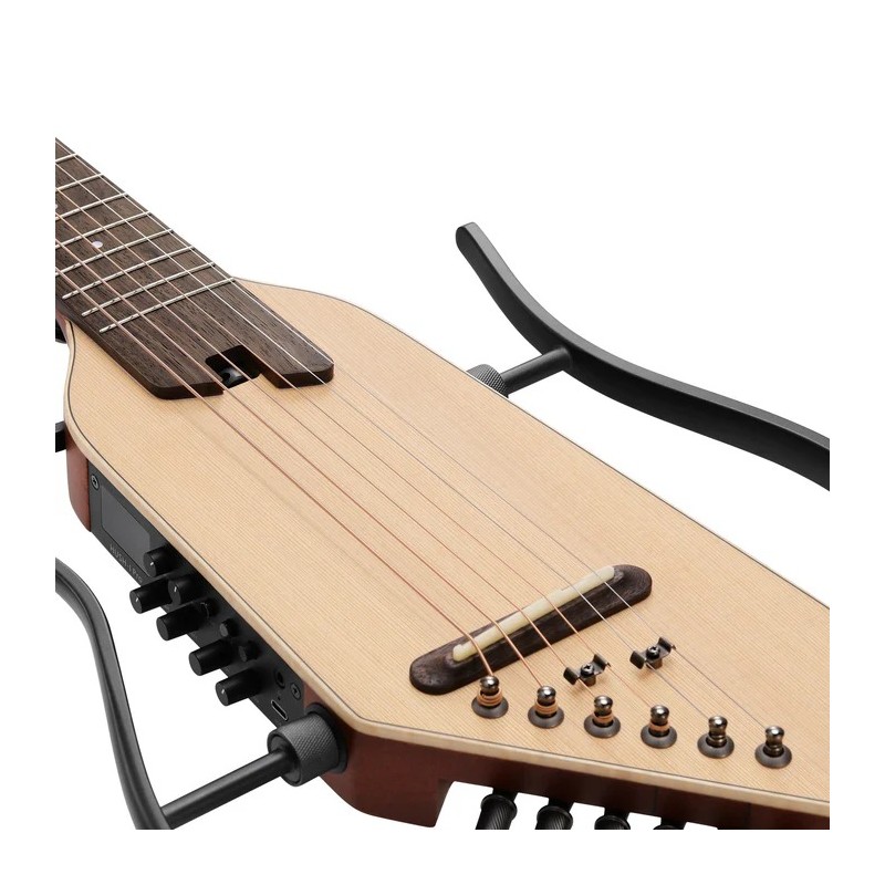 Donner EC6866 HUSH-I PRO Guitar Natural Spruce Gitara elektryczna - 3 - Gitary elektryczne - 