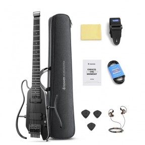 Donner HUSH-X PRO Black Gitara elektryczna - 1 - Gitary elektryczne - 