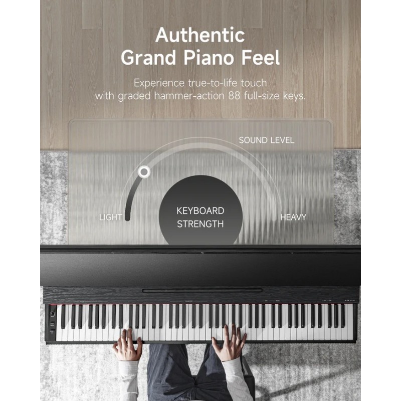 Donner OURA S300 Black Pianino cyfrowe EC7135 - 9 - Pianina cyfrowe - 