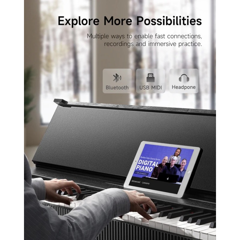 Donner OURA S300 Black Pianino cyfrowe EC7135 - 13 - Pianina cyfrowe - 