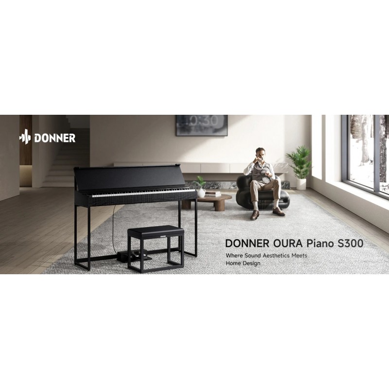 Donner OURA S300 Black Pianino cyfrowe EC7135 - 14 - Pianina cyfrowe - 