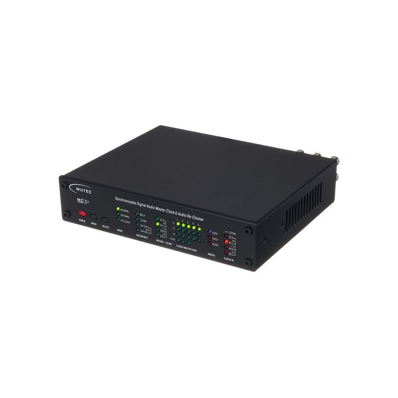 Mutec MC-3+ Smart Clock black Cyfrowy generator zegara - 1 - Zegary taktujące - Cyfrowy generator zegara głównego audio, oparty 