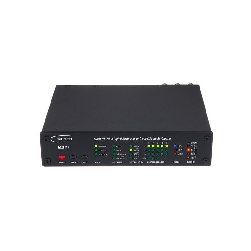 Mutec MC-3+ Smart Clock black Cyfrowy generator zegara - 3 - Zegary taktujące - Cyfrowy generator zegara głównego audio, oparty 