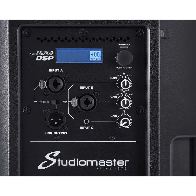 Studiomaster Vortex 15A - Kolumna 15" aktywna 2-drożna 350W