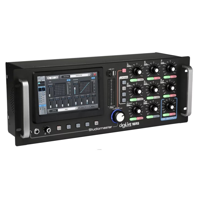 Studiomaster DigiLive 16P 600 - Powermikser cyfrowy rack 4x150W