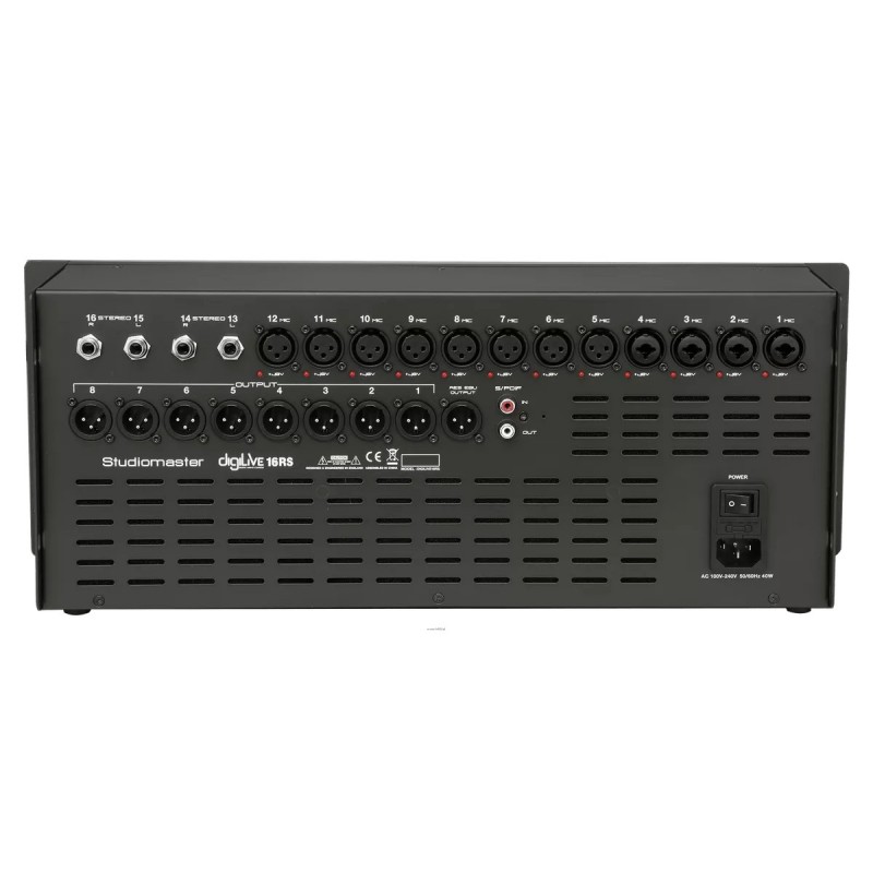 Studiomaster DigiLive 16P 600 - Powermikser cyfrowy rack 4x150W
