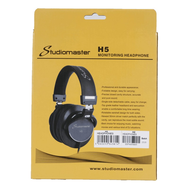 Studiomaster H5 - Słuchawki studyjne