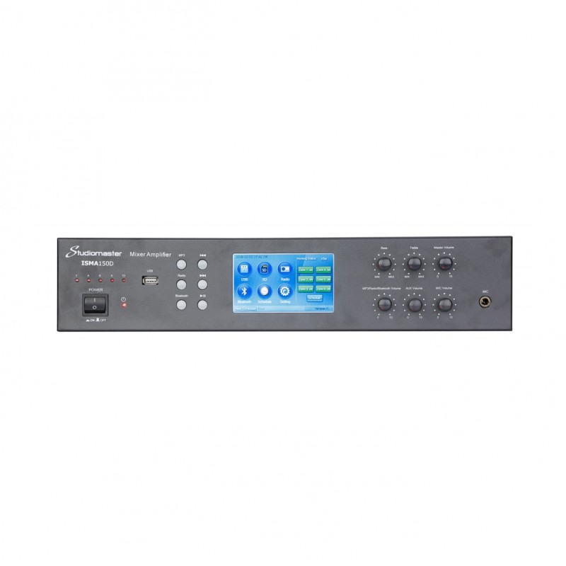 Studiomaster ISMA150D - Wzmacniacz instalacyjny 150W 100V z DSP