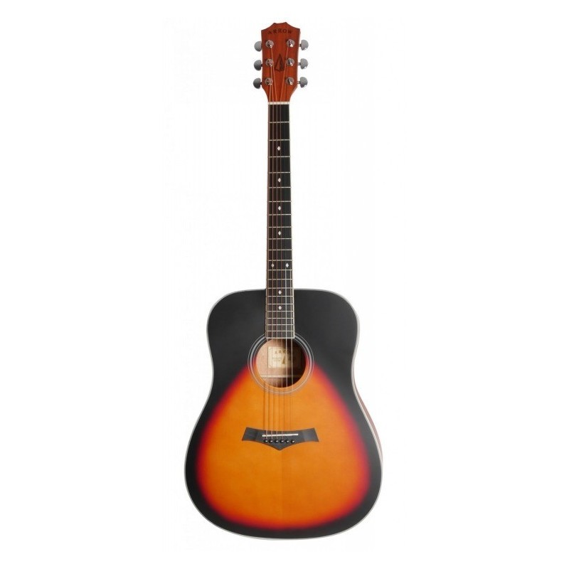 Gitara akustyczna Arrow Bronze SB + pokrowiec + tuner + kostki w zestawie