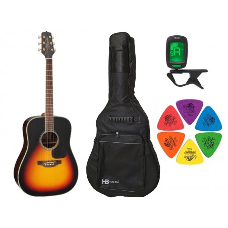 Gitara akustyczna Takamine GD51-BSB + pokrowiec + tuner + kostki w zestawie