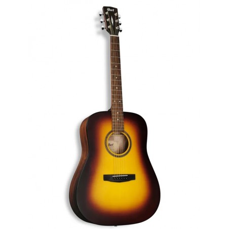 Cort AD850-SBB Gitara akustyczna - 1 - Gitary akustyczne - Gitara akustyczna Cort AD 850 Dreadnought ma top ze świerku, tył i bo