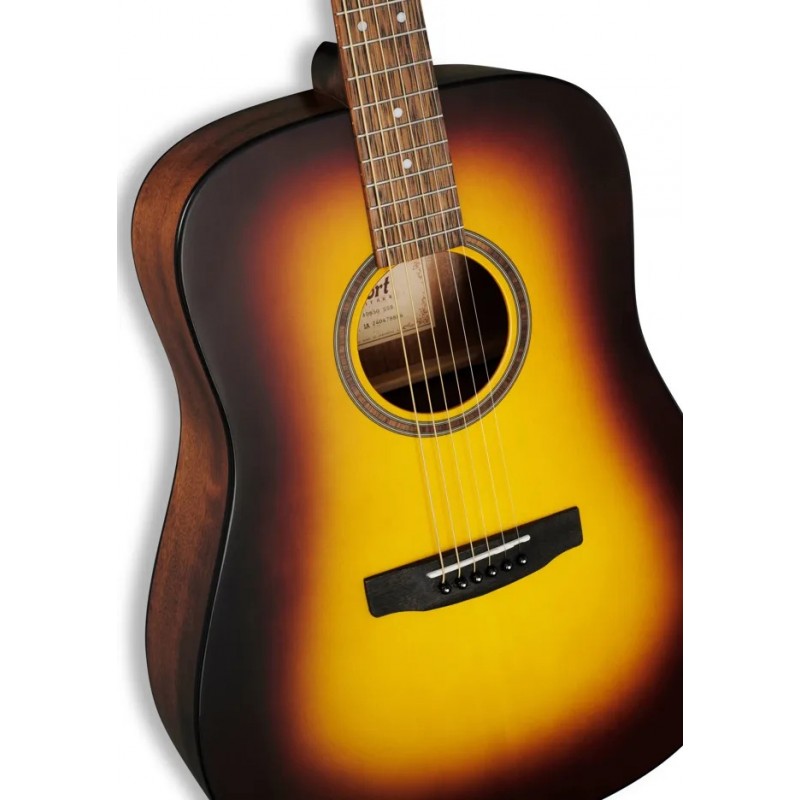 Cort AD850-SBB Gitara akustyczna - 4 - Gitary akustyczne - Gitara akustyczna Cort AD 850 Dreadnought ma top ze świerku, tył i bo