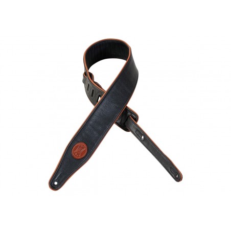 Levy's MSS17-BLK - Skórzany pasek do gitary