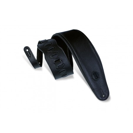 Levy's MSSB2-4-BLK - Skórzany pasek do gitary basowej