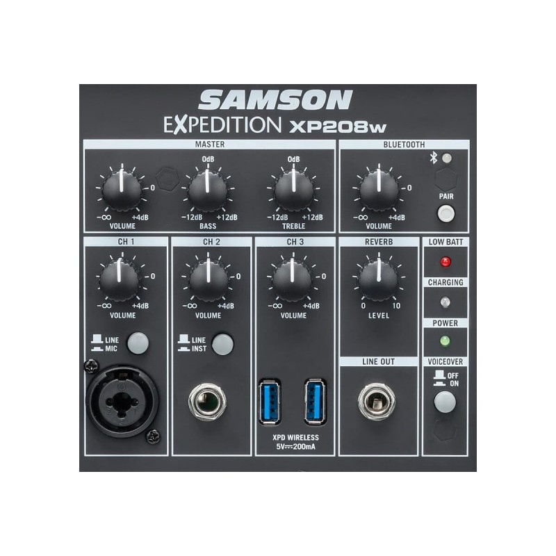 Samson Expedition XP208w - Przenośny system nagłośnieniowy z ręcznym mikrofonem bezprzewodowym