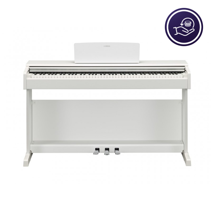 Yamaha YDP-145 WH - pianino cyfrowe / Cash Back - Odzyskaj 250 zł - 1 - Pianina cyfrowe - Rozpocznij dzień z brzmieniem fortepia