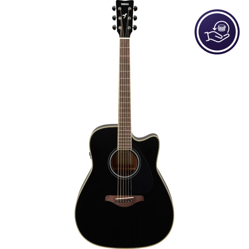 Yamaha FGC-TA BL Black - gitara elektroakustyczna / Cash Back - Odzyskaj 300 zł - 1 - Gitary e-akustyczne - Gitary elektroakusty