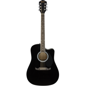 Fender FA-125CE Dreadnought, Walnut Fingerboard, Black Gitara elektorakustyczna - 1 - Gitary e-akustyczne - 