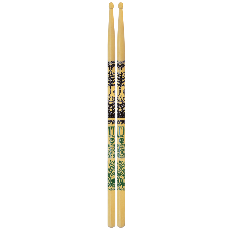 Liverpool LE 5AM Marfim Tattoo Natural - pałki perkusyjne - 1 - Pałki perkusyjne - 5A wood tip: 420 x 14,5mm - 16 1/2 x 0,575"- 