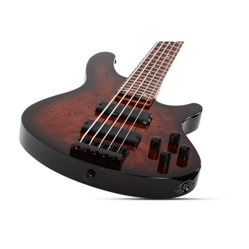 Schecter C-5 Standard Tobacco Burl w/ Figured Burl Top - Gitara basowa