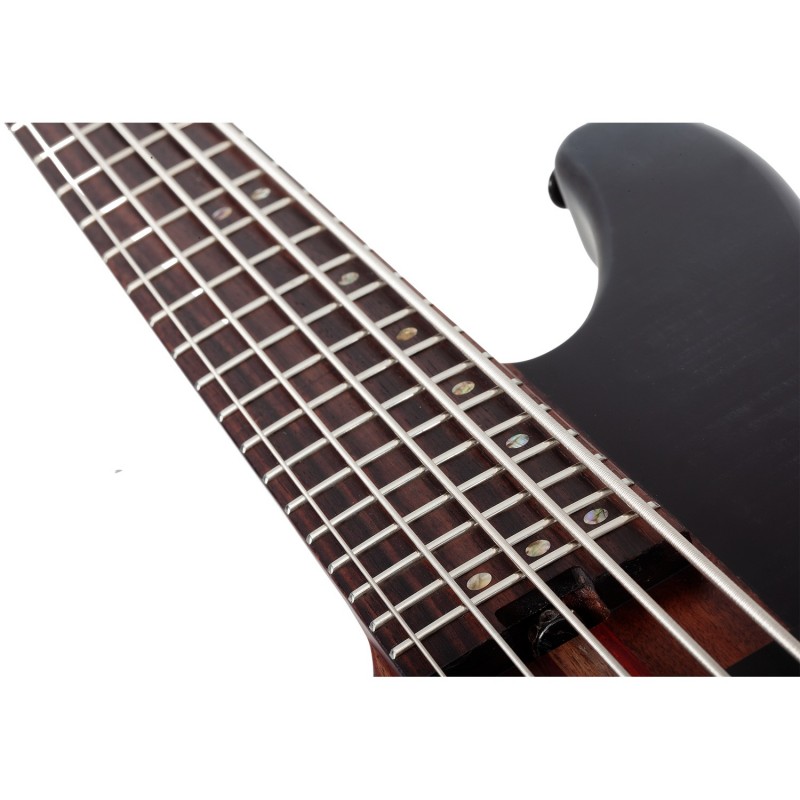 Schecter Charles Berthoud CB-5 LF See Thru Black Satin - Gitara basowa