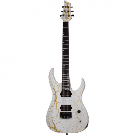 Schecter USA Sunset Extreme White and Gold Satin Crackle - Gitara elektryczna