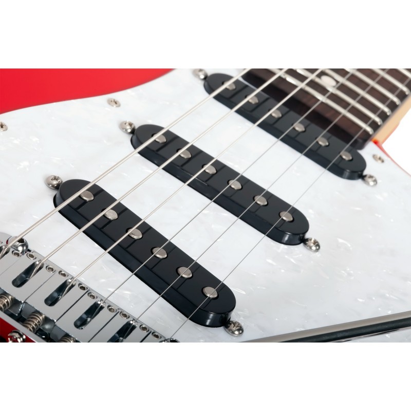 Schecter Traditional USA SSS Candy Red - Gitara elektryczna