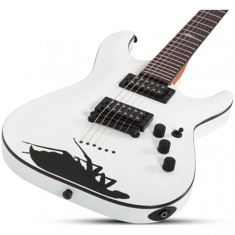 Schecter C-1 Jerry Horton 25th Anniversary White - Gitara elektryczna