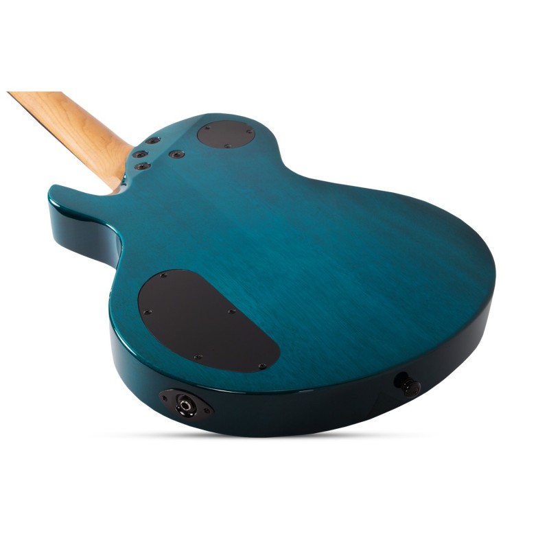 Schecter Solo-II Standard Ocean Blue Burst Burl - Gitara elektryczna