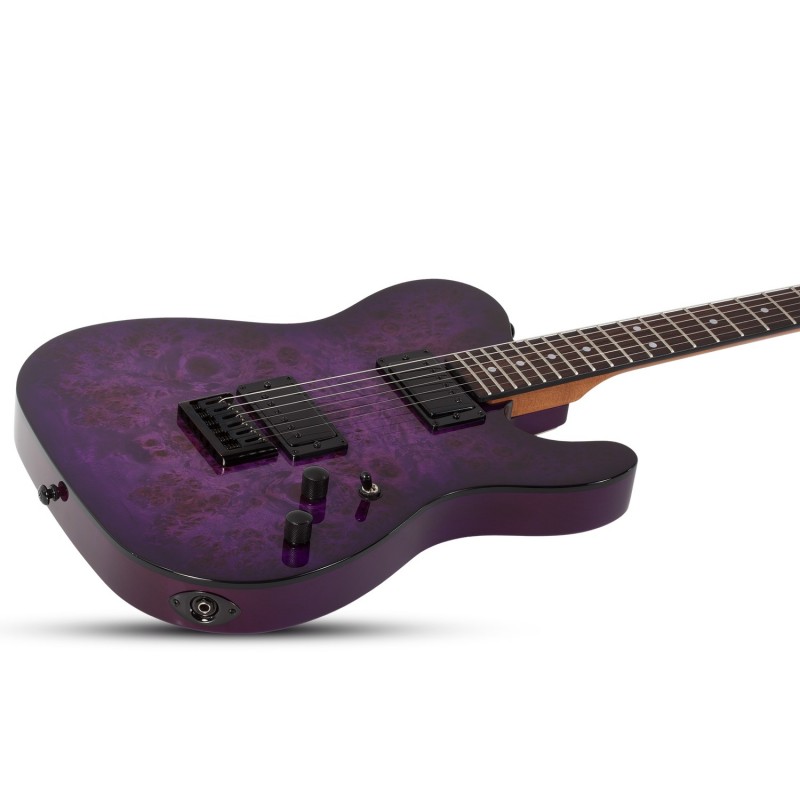 Schecter PT Standard Purple Burst Burl - Gitara elektryczna