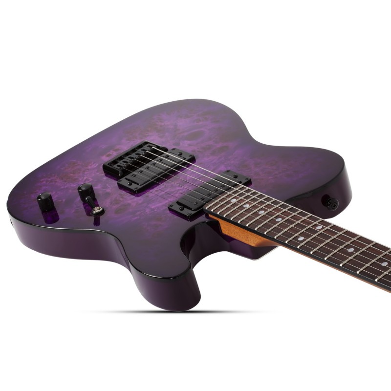 Schecter PT Standard Purple Burst Burl - Gitara elektryczna