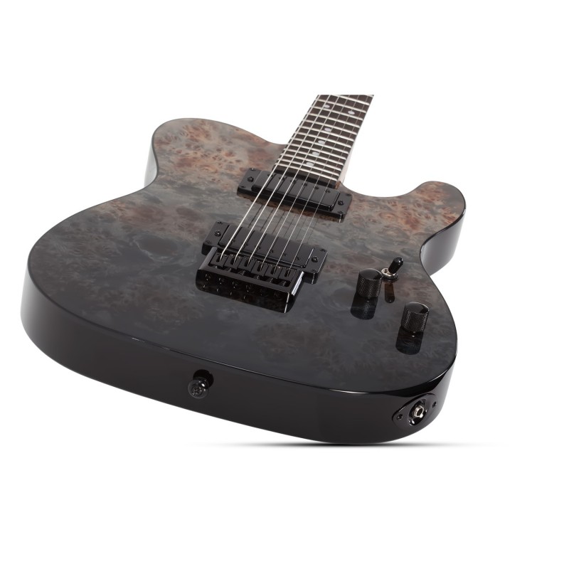 Schecter PT Standard Black Fade Burst Burl - Gitara elektryczna